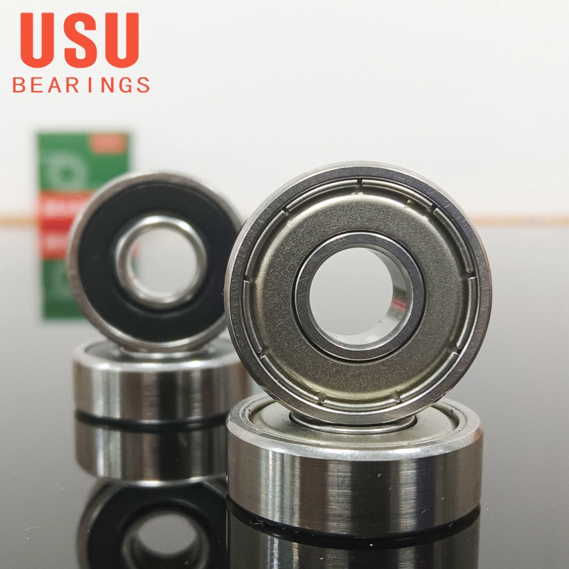 High Precision Deep Groove Ball Bearing 608 Zz 608 2RS Double Shielded Skateboard Miniature Ball Bearings