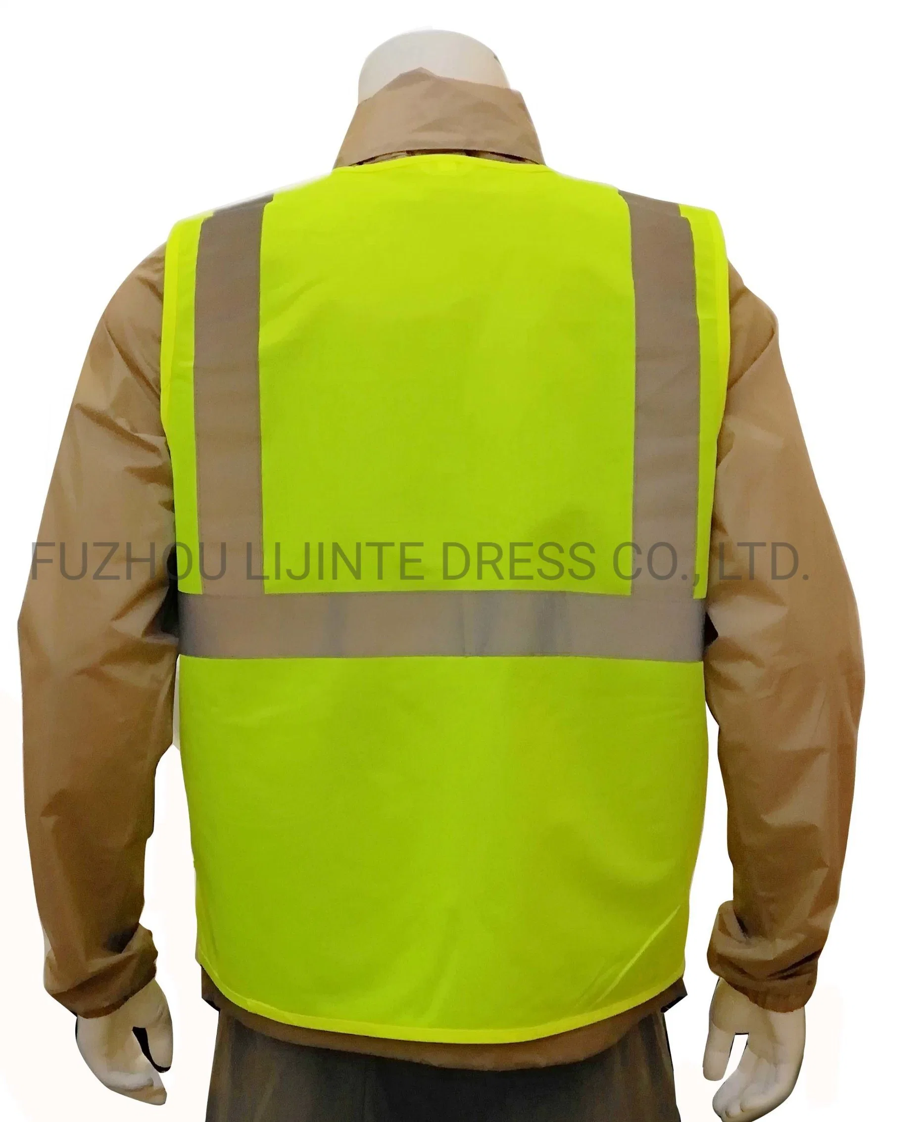 High Visibility Safety Vest Safety Wear Clothes with Reflective Tape