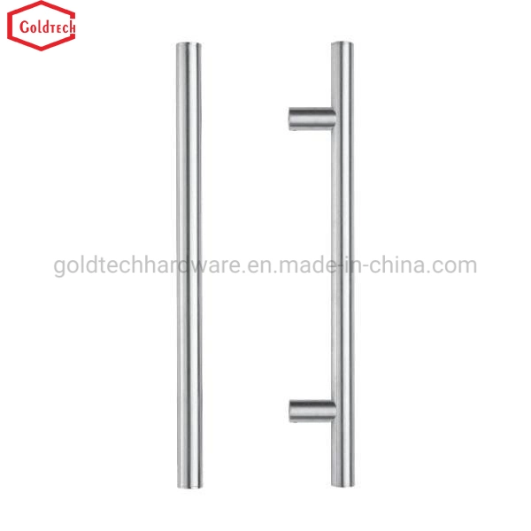 Stainless Steel Classical Circular Tube H Type Glass Door Pull Handle