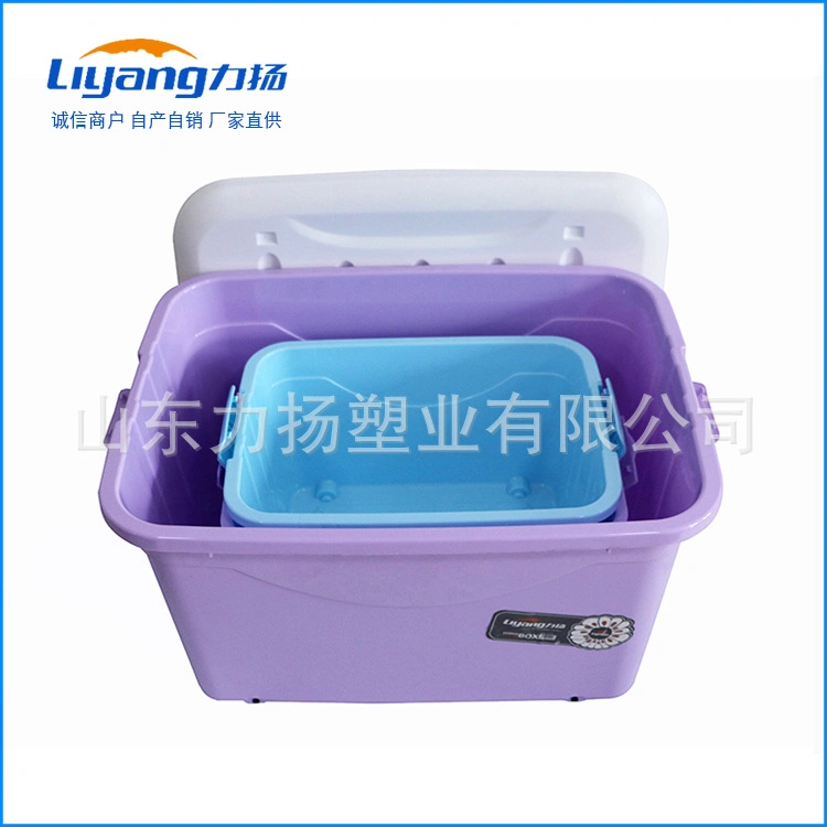 Les fabricants Lidded Ménage contenant de stockage Box Boîte de rangement en plastique conteneur de stockage