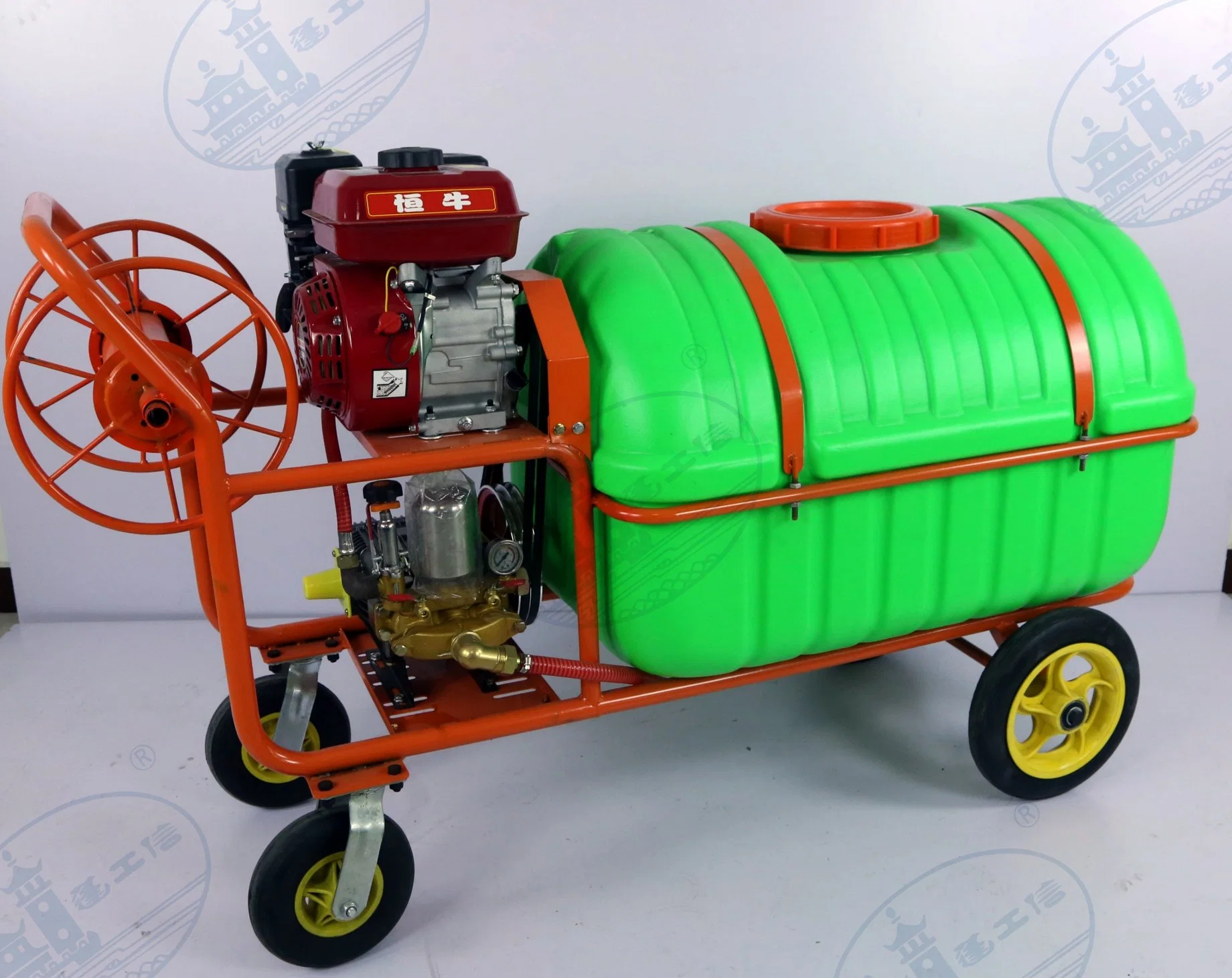 200L Trolley Manual Hand Push Trolled Powerful Agriculture Power Sprayer