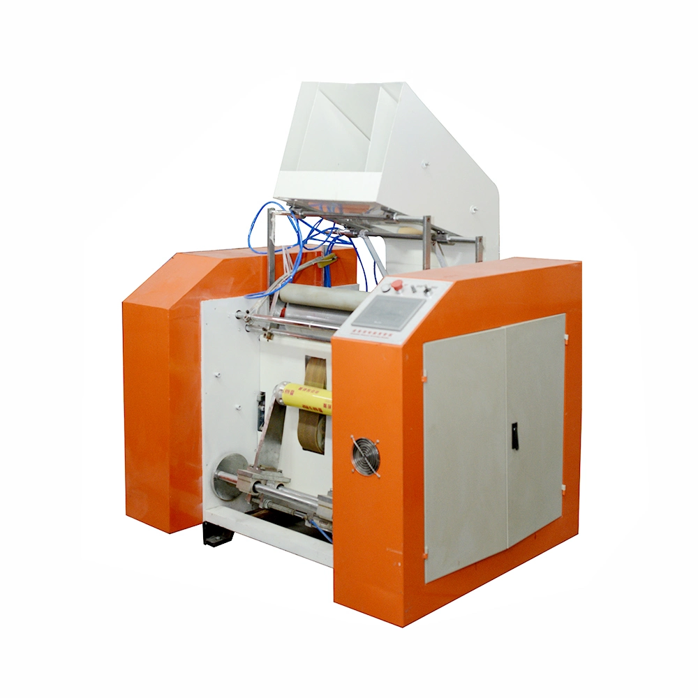 Bottom Price Useful Light Aluminum Foil Rewind Machinery Auto Stretch Film Rewinding Machine