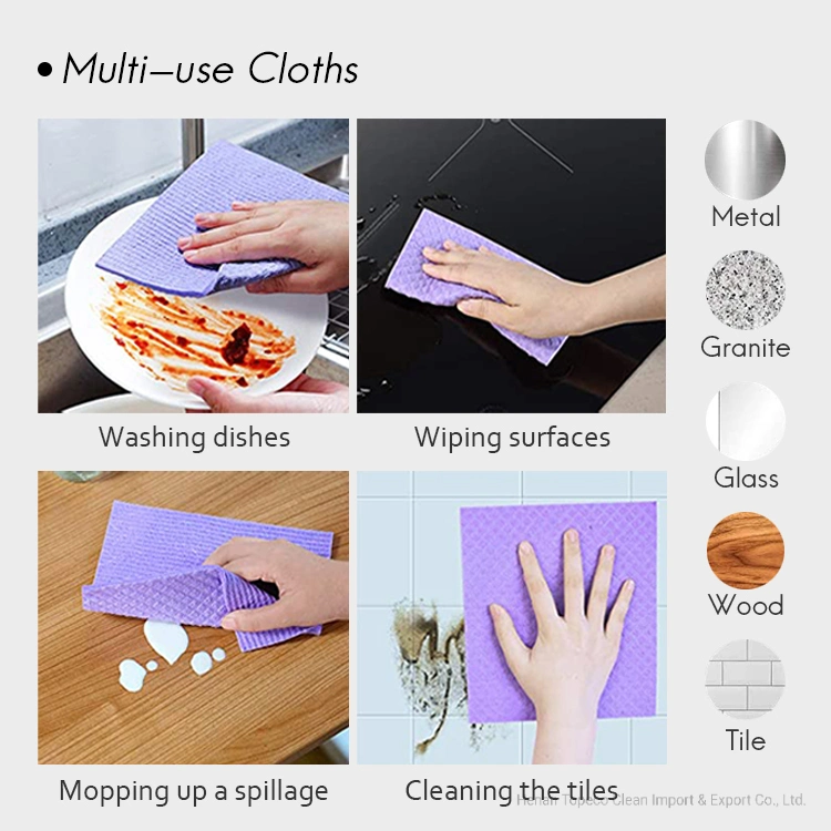 Topeco Biodegradable Cellulose Sponge Cloths