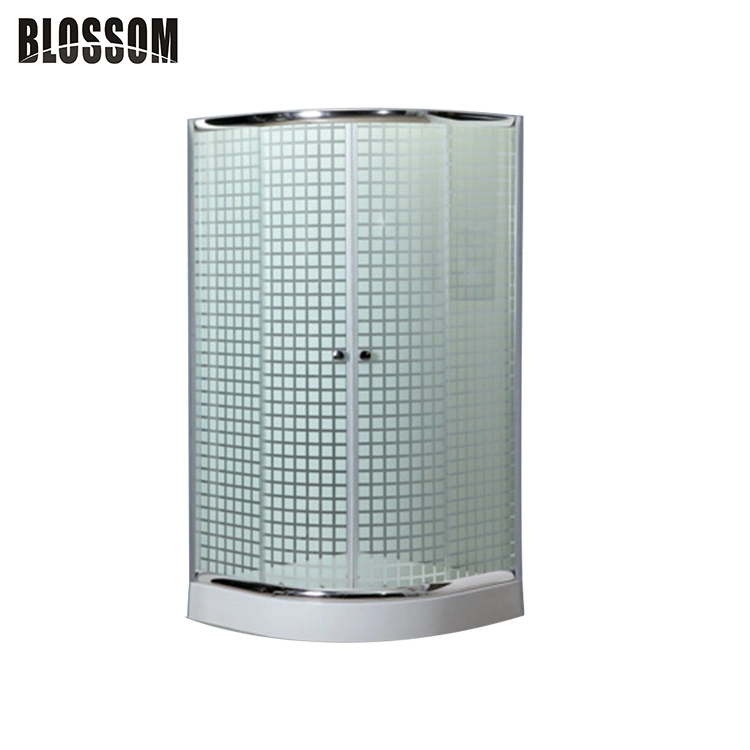 Hangzhou Curved Glass Printed Glass Simple Shower Room Cabin (BLS-9206)