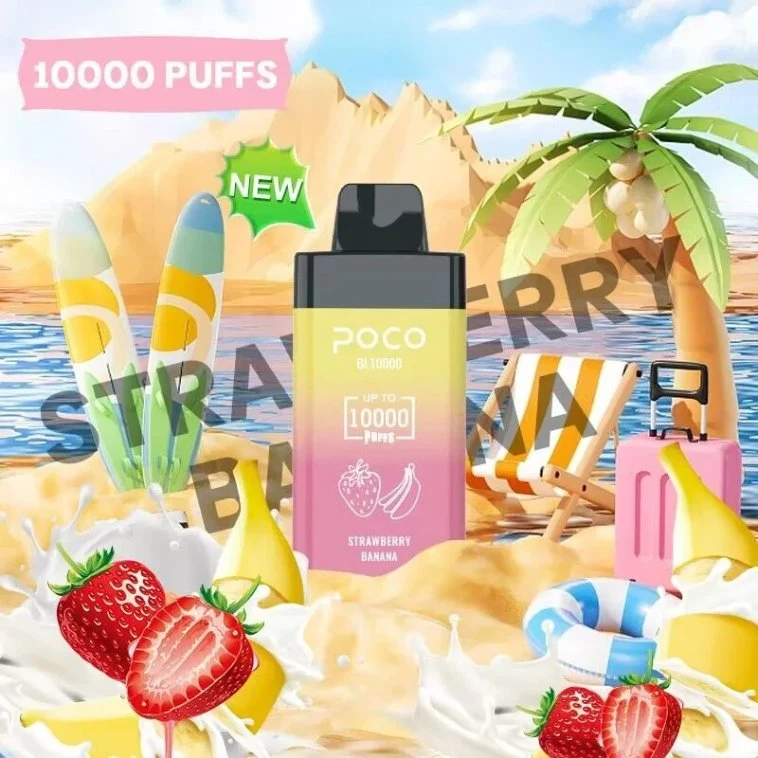 European Warehouse Poco10000 Puffs E Cigarette desechable VAPE poco BL 10000 cigarrillo electrónico VAPE Pen recargable flujo de aire ajustable 20ml 10flaovrs Dispositivo