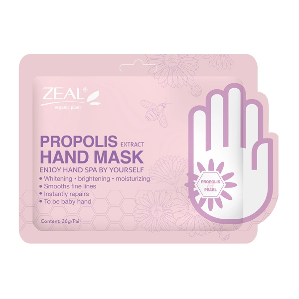 Private Label Moisturizing Treatment Propolis Extract Exfoliating Smooth Fine Lines Whitening & Brightening Hand Care Hand Mask