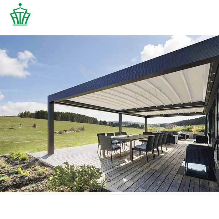 Motorized Pergola Aluminum Folding PVC Roof Pergola