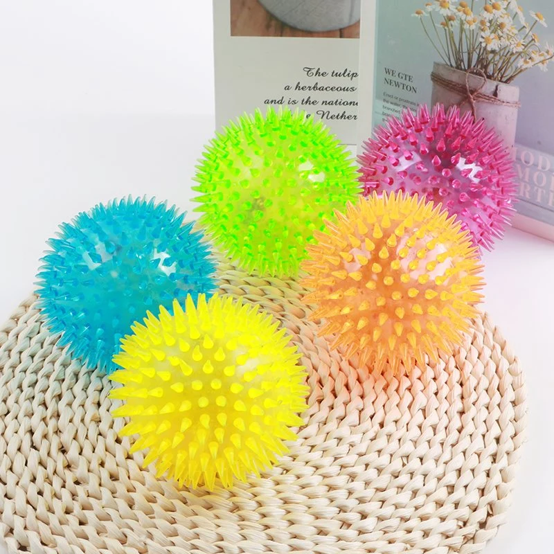 TPR Solid Color Massage Elastic Cotton Ball Custom Durable Dog Chew Toys