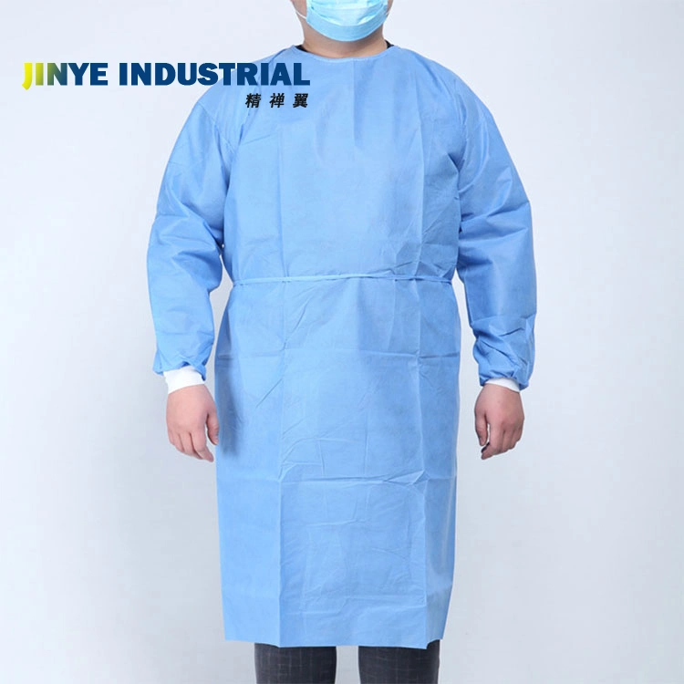 Surgical Gown Medical Waterproof Plastic SMS Non-Woven Fabric Disposable Protective Isolation Gown