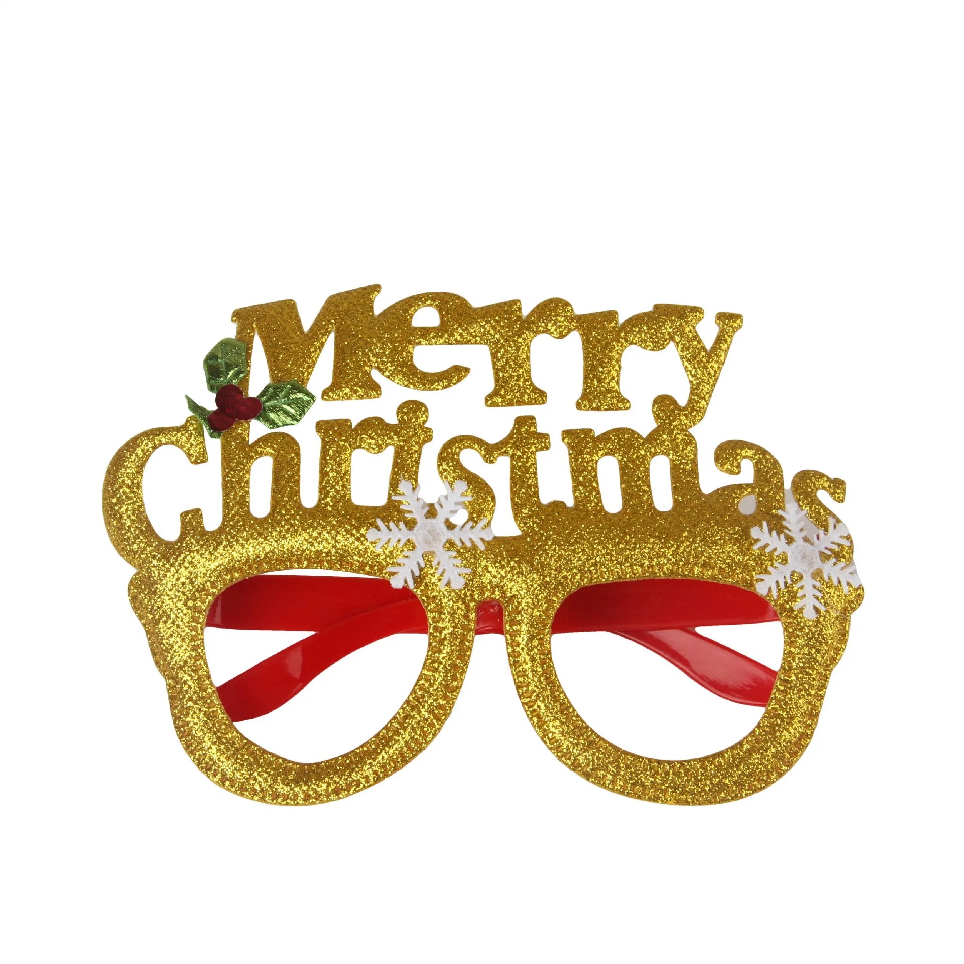 Christmas Decoration Glasses Frame Christmas Gift Glitter Glasses Cg-1001