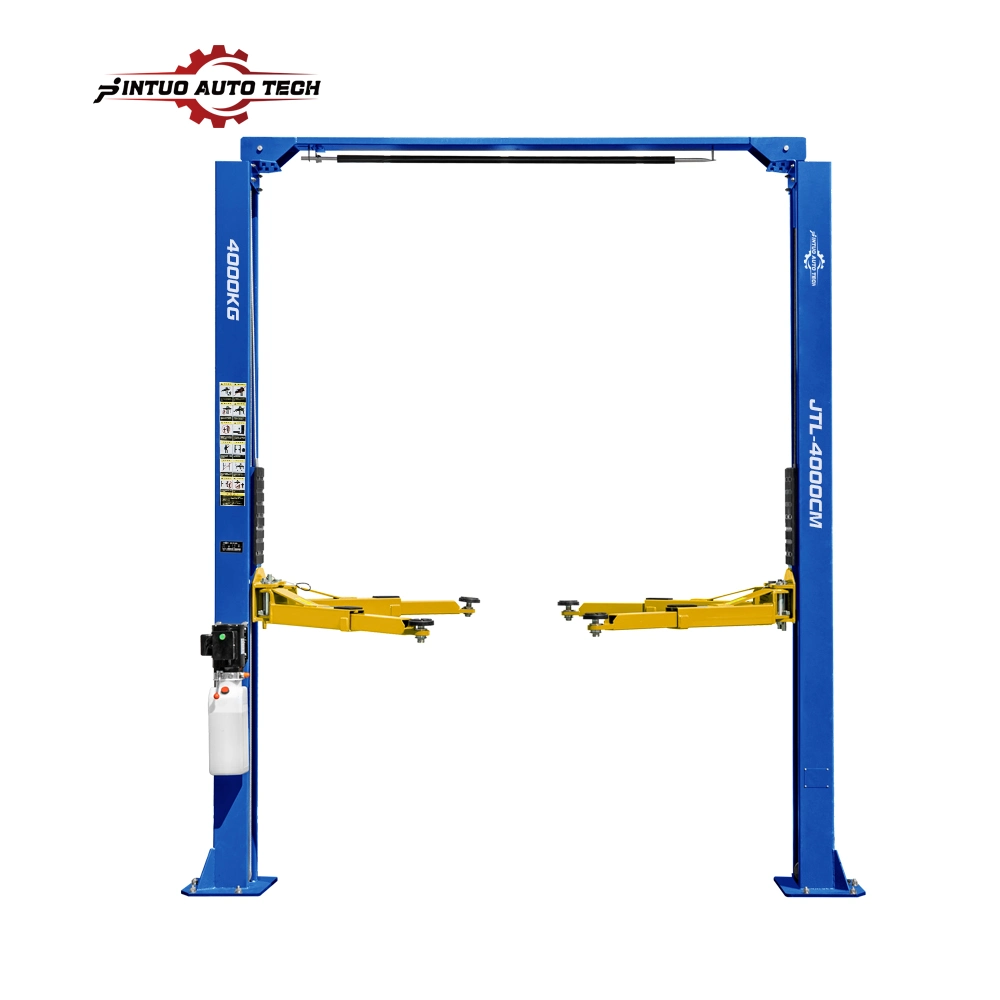 Jíntuo Professional Vehicle Electric lavado de coches cilindro hidráulico transparente Gantry del piso 2 elevación de dos postes