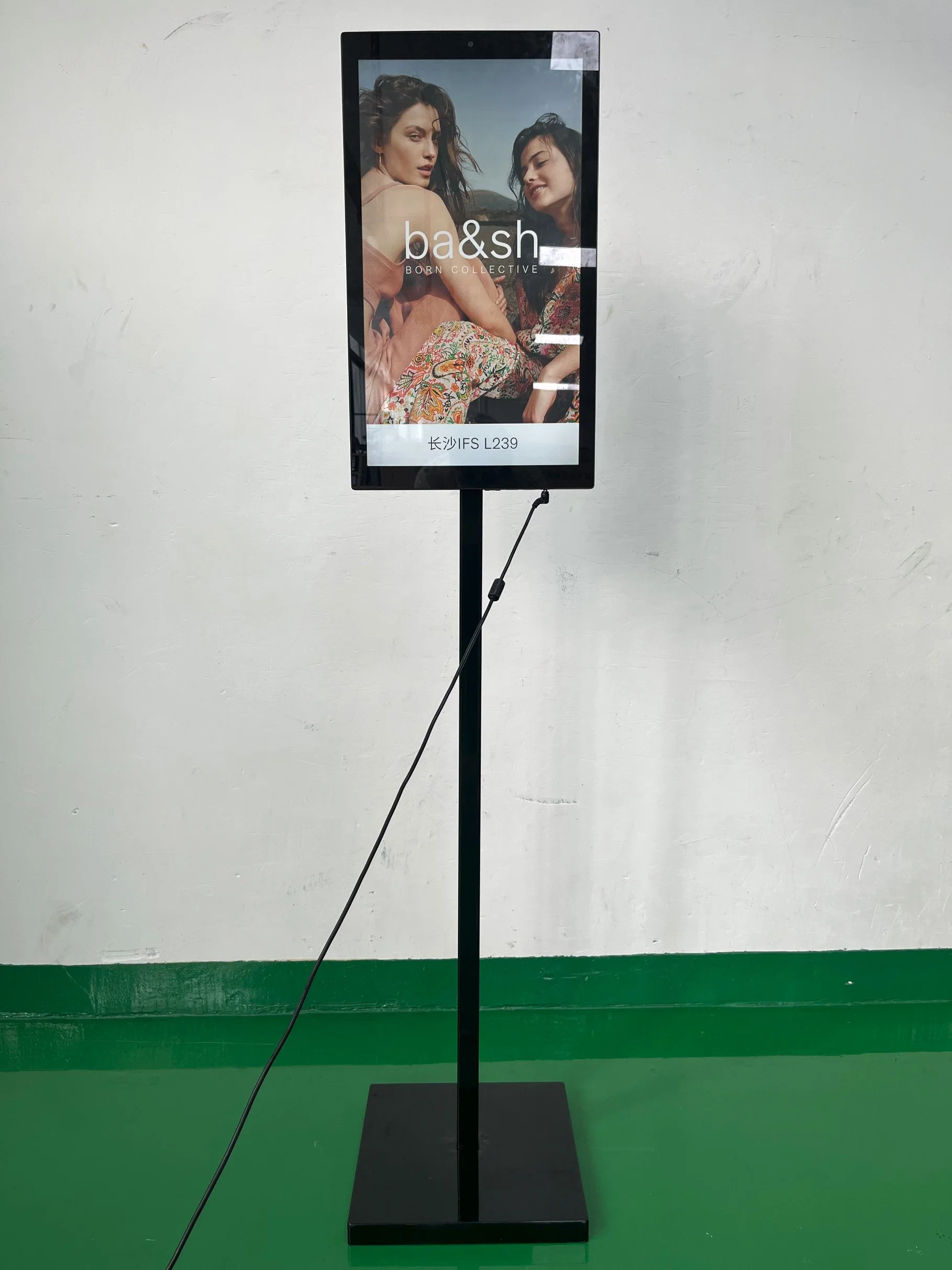 21,5" Indoor Floor Stand Digital Signage Player Shopping Mall Big LED-Bildschirm Vertikal LCD Werbung TV