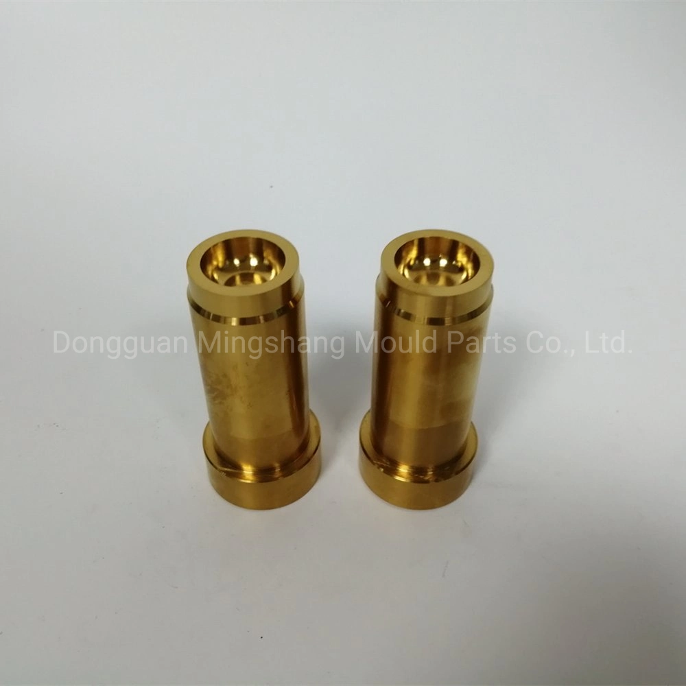 Precision Lathing Hardeness Brass Mold Core Insert Parts with Electric Spark Discharge for Shower Gel Plastic Bottle Cap