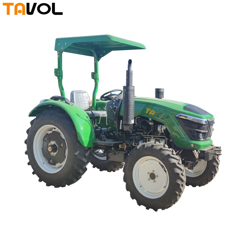 Canopy Type 4X4 Farm Wheel Tractors 45HP 55HP Diesel Engine Power