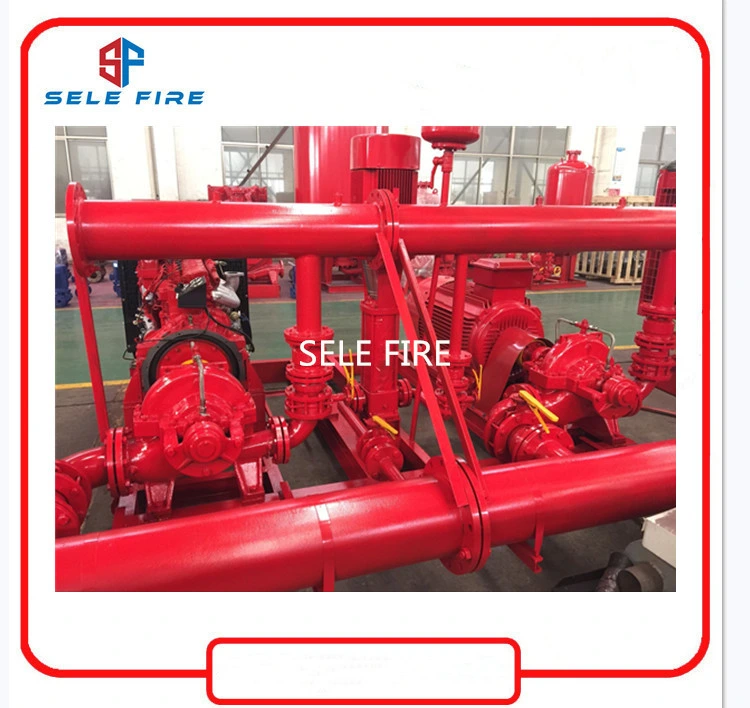 UL/FM Approved Fire Fighting System 750gpm Diesel Split Case Fire Pump