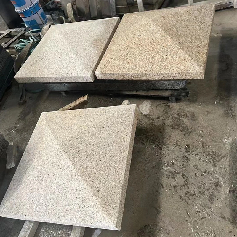 Natural Stone G682 Misty Yellow/Sunset Gold/Rusty Beige Granite Stone for Pier Caps/Garden/Coping/Wall Panel/Outdoor Project Decoration Price