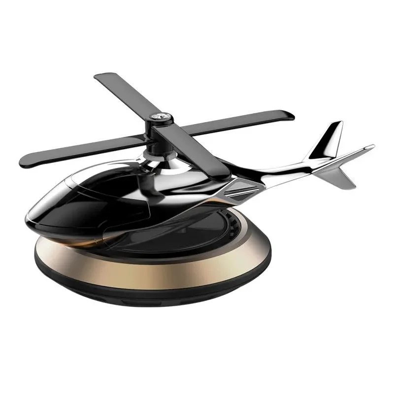 Automobile Solar Powered Helicopter Air Freshener Perfume