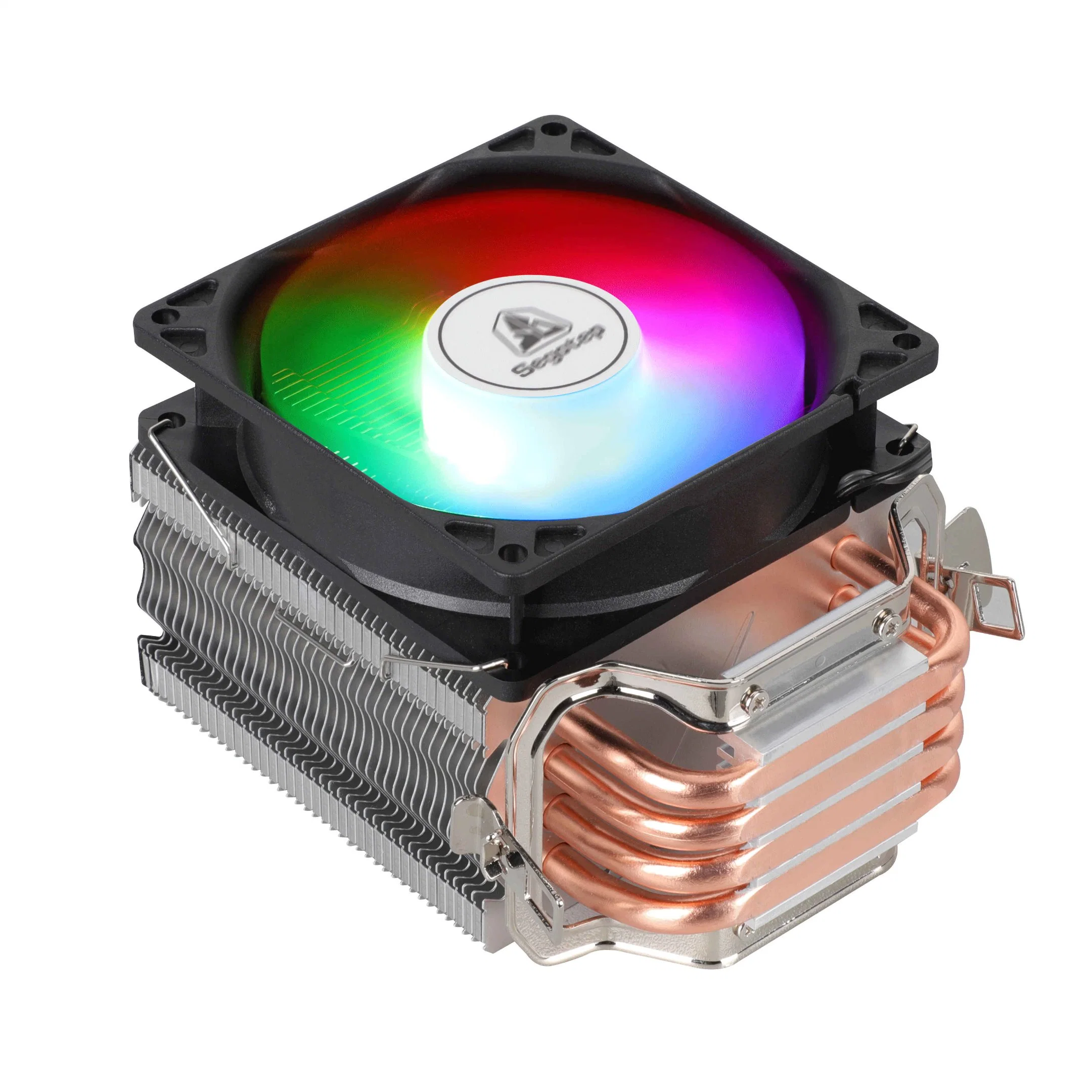 Segotep RGB Fan Tower Cooler for AMD/Intel, Aluminum Heat Sink, Copper Pipes