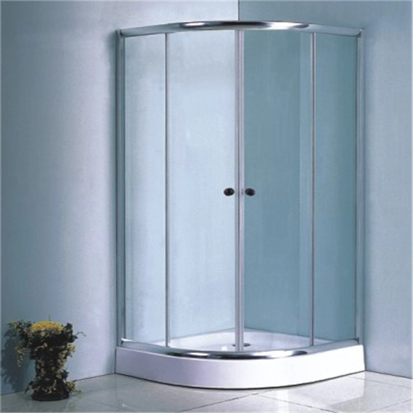 Hot Sale Bathroom Corner Double Frame Sliding Shower Cubicle Door Price 90X90