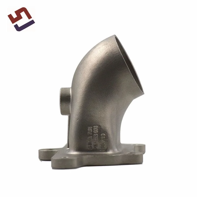 Factory Custom Auto Parts Investment Casting Stainless Steel Elbow Adapter with Tight Radius and Flange