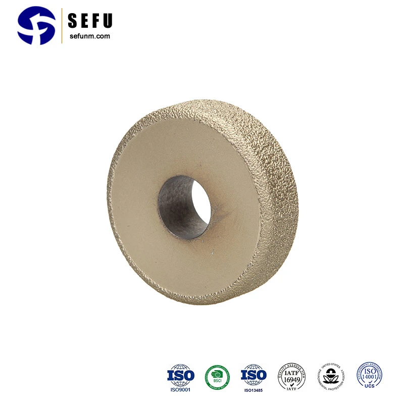 Sefu China Saw Blade Manufacturing Vacuum Brazed Diamond Grinding Wheel Flat Disc Profile Wheel Buffing Wheel Abrasive Tools Diamond Wheel