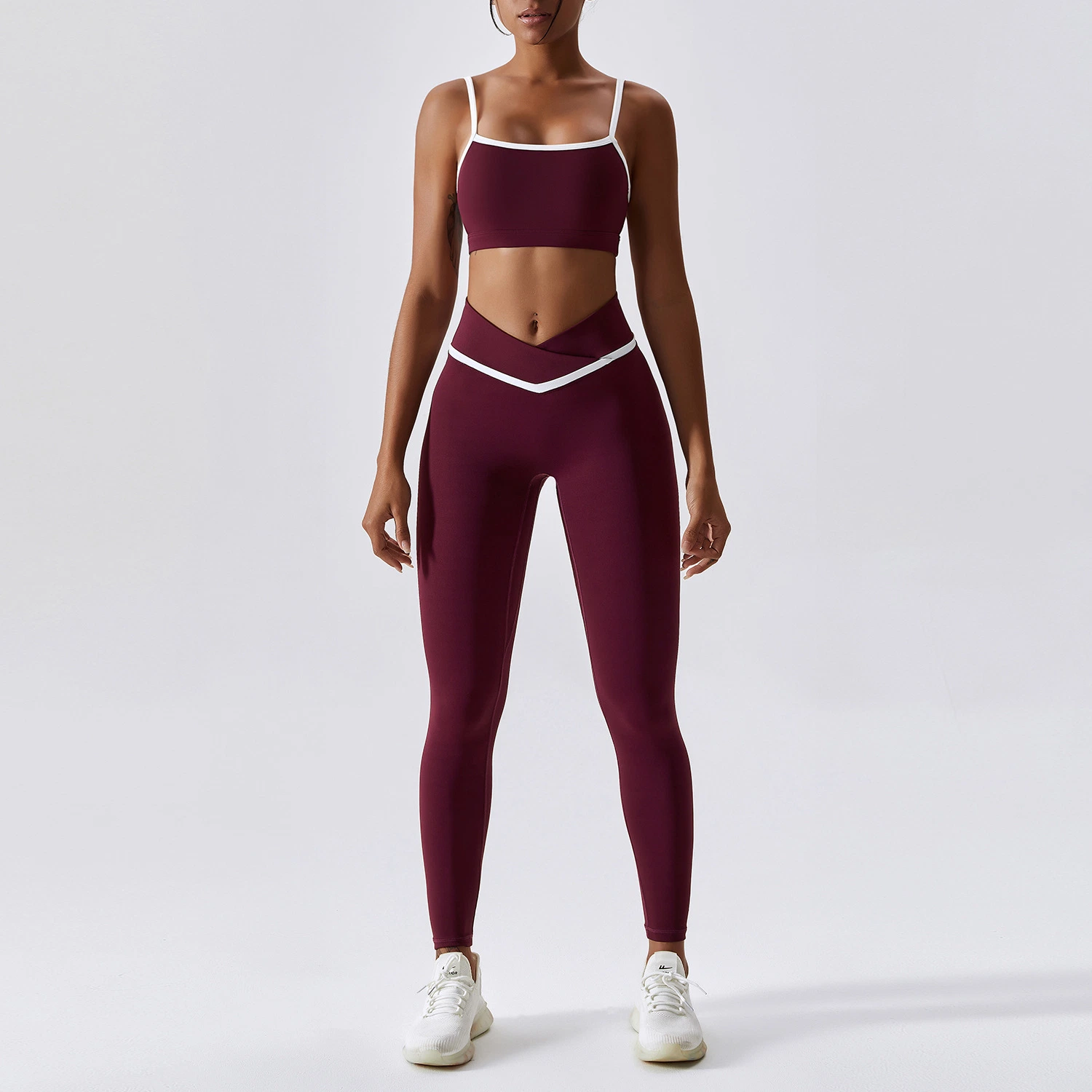 Custom Design Frau High Waist Fitness Nahtlose Yoga Anzug Sport Hosen Leggings Yoga Gym Tragen