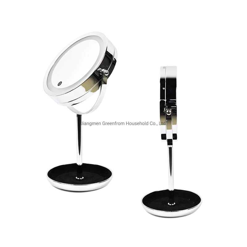 Double Sides LED Light Gfits Cosmetic Makeup Mirror with Tray