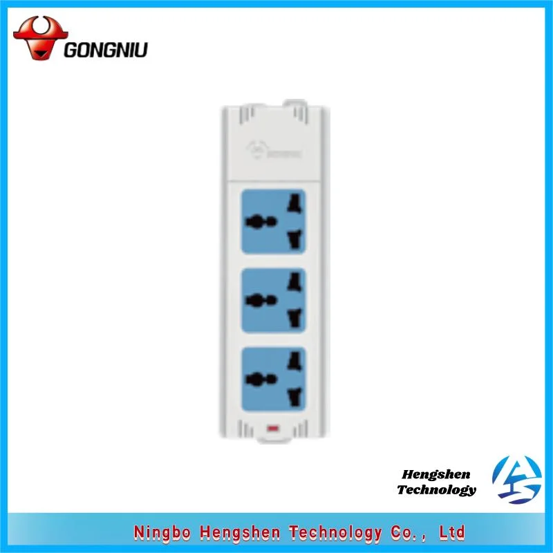 EU Standard Electrical Extension Power Charger Socket Outlet Multi Plug Power Strip with Switch