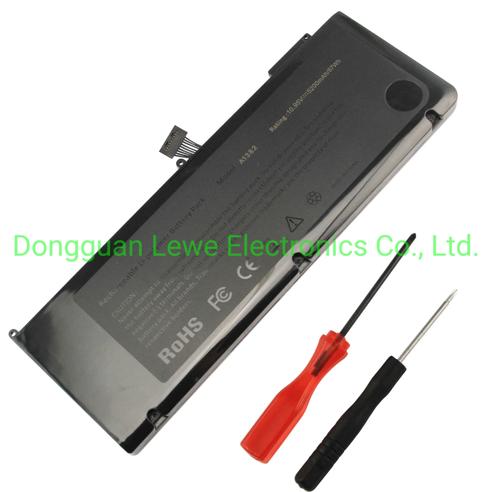 for Apple A1382 10.95V 5200mAh Black Laptop Battery