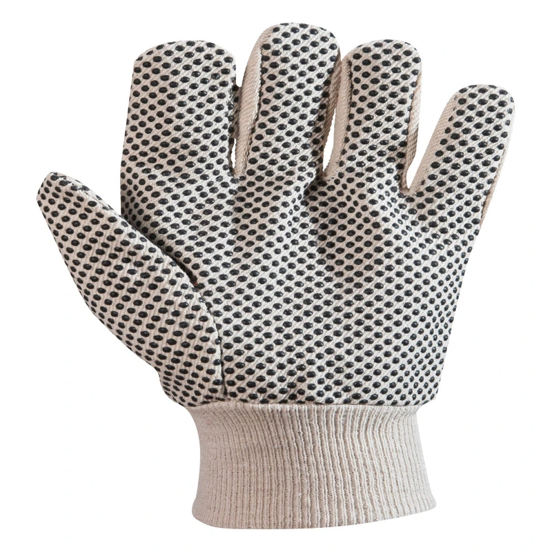 Small Cotton Polyester Canvas Dots 8 Oz Industrial Labor Gloves