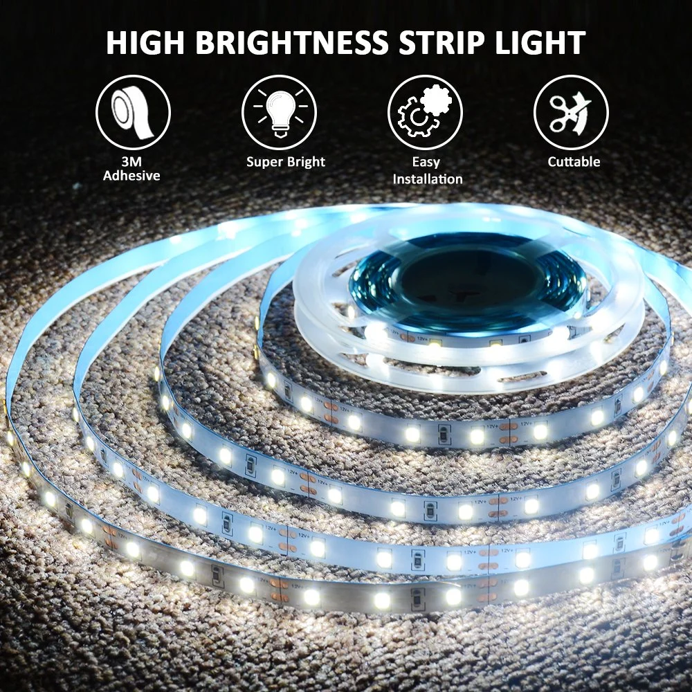 Jesled Super Bright Dimmable Warm White 2835 SMD LED Strip Light 24 Volt Flexible LED Strip Lighting