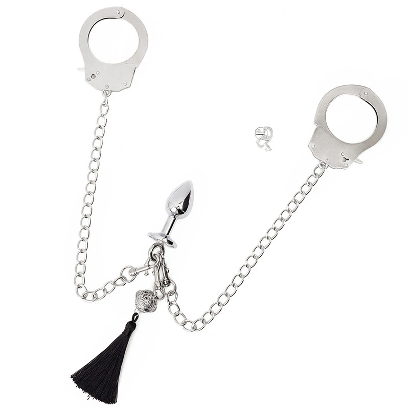 Sexy Sm Supplies Metal Anal Plugs Go out Traction Handcuffs Tassel Bells Anal Plugs Backyard Toys