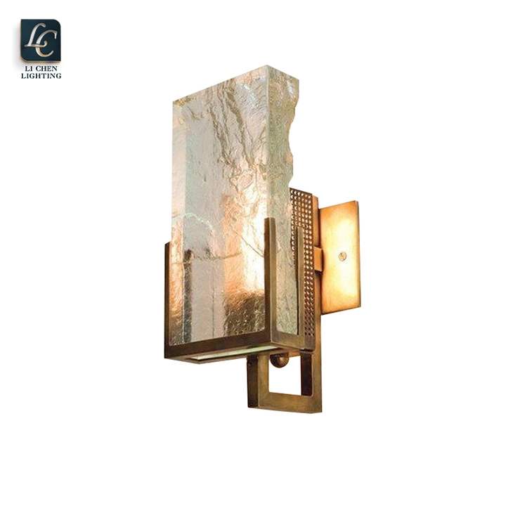 Hot Sale Iron Frame Glass Lampshade Modern LED Wall Light