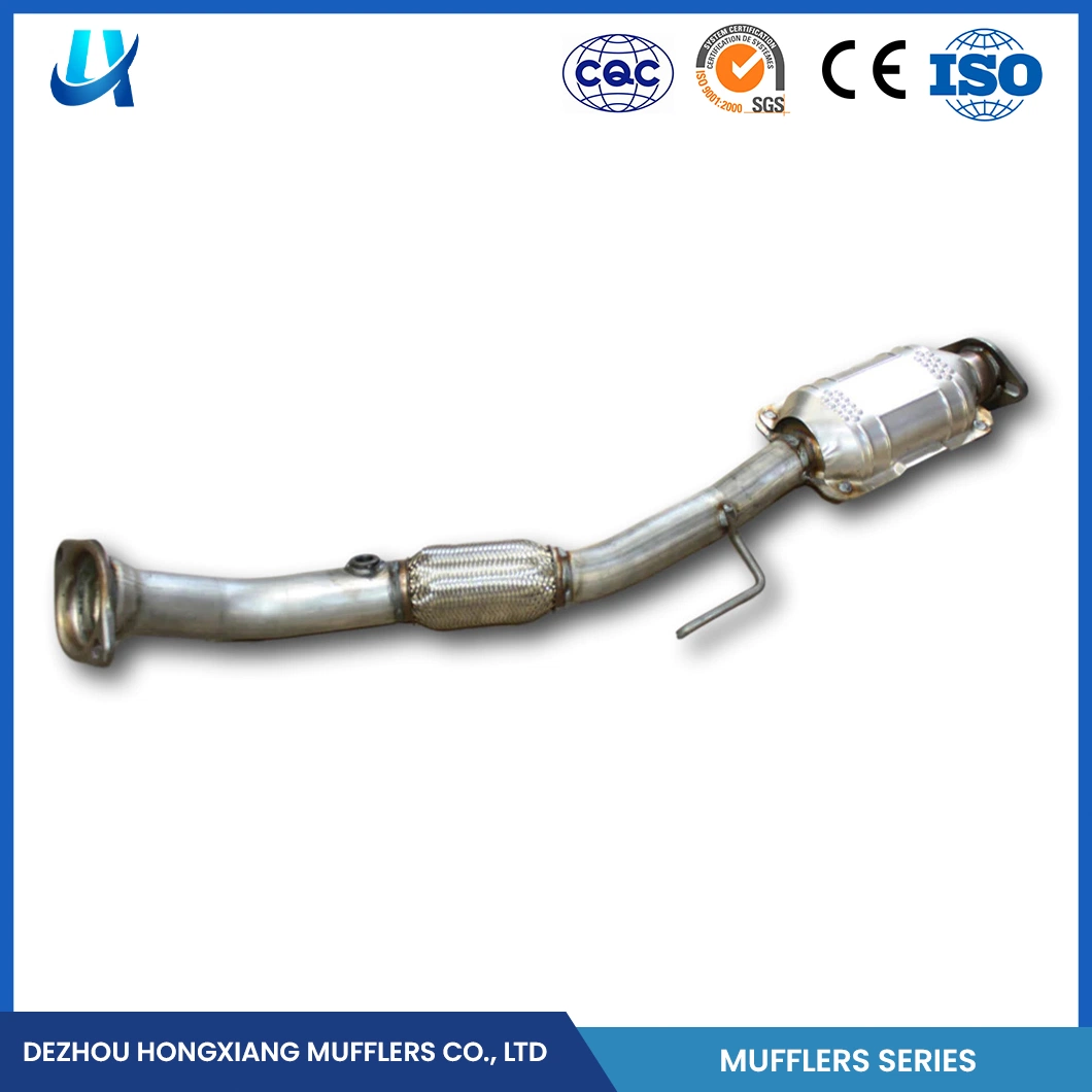 Ponteira Hongxiang e módulo ponteira universal China mais silencioso Fabrico de silenciador OEM Custom Steel material da carroçaria silenciador de 25 mm