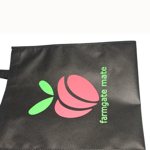 Distributor Günstige Tote Handtasche Schwarz Recycle Shopping Non Woven Bag