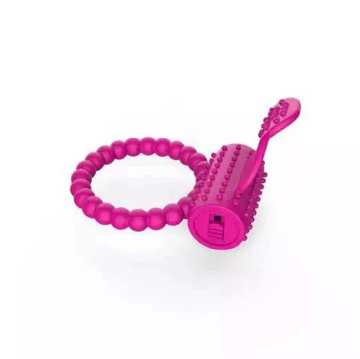 Waterproof Rabbit Silicone Lock Fine Delay Electric Penis Vibration Training Slender Cock Ring