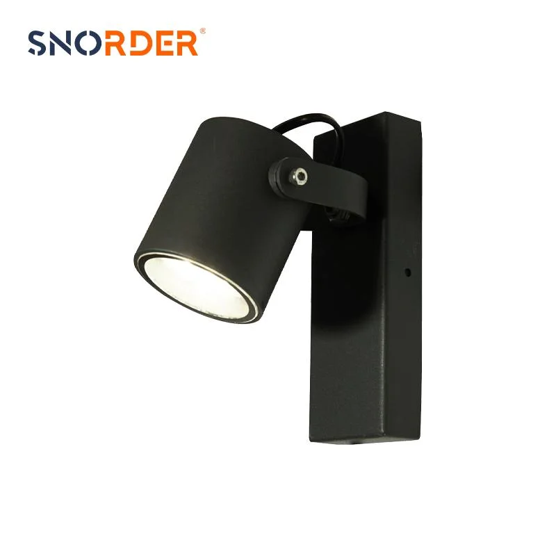 Wholesale/Supplier LED Black Wall Light H440mm Aluminium + Glass Material 35W Modern Street Light GU10 Lamp Head