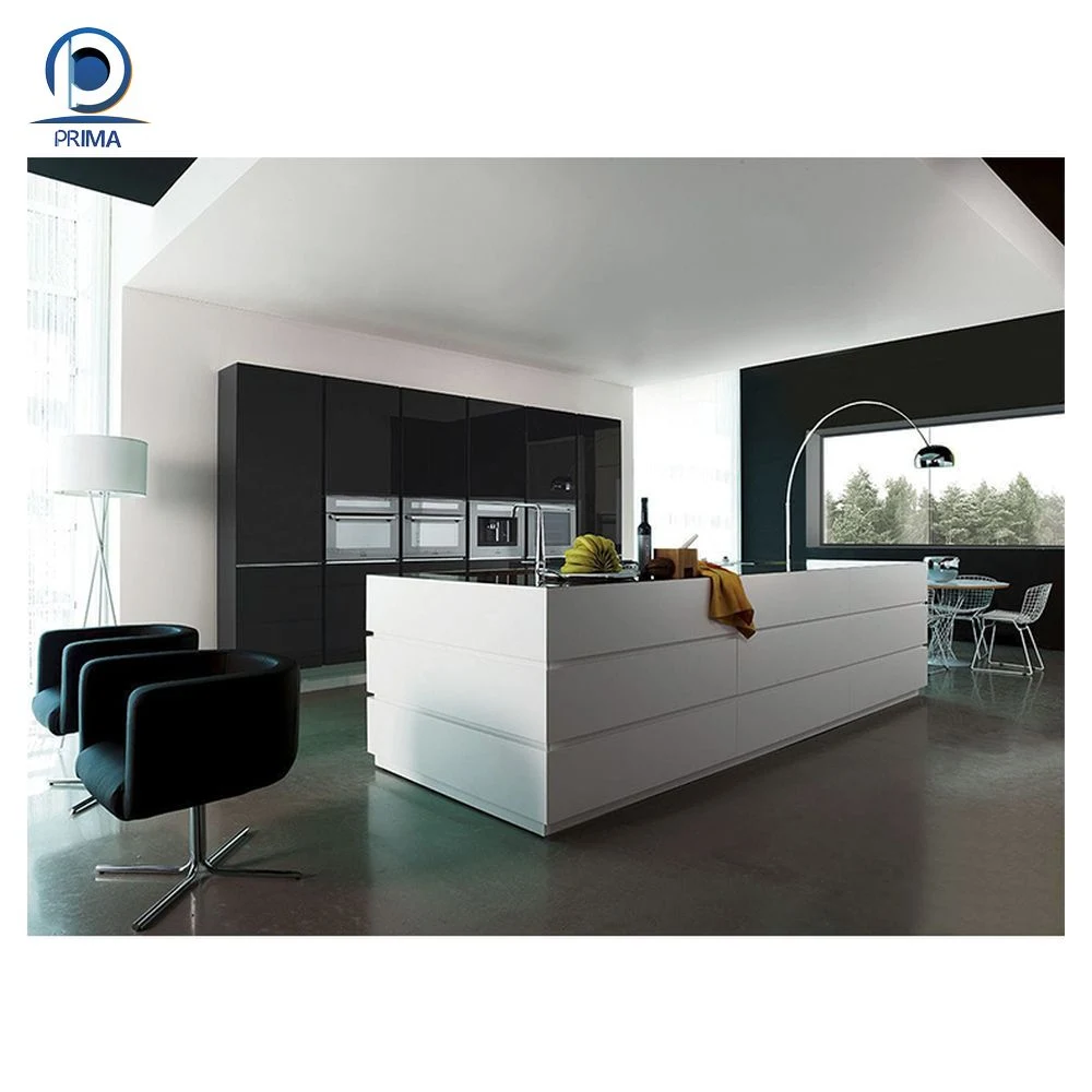 Customized High quality/High cost performance  Gray Plastic Laminate Kitchen Cabinets Furniture