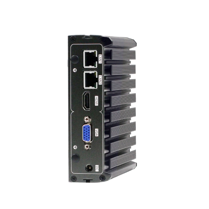 Thin Client Computer J1800 8GB Fanless Mini Computer DDR3 RJ45 COM HD VGA Display 2LAN I225 4USB Compact PC