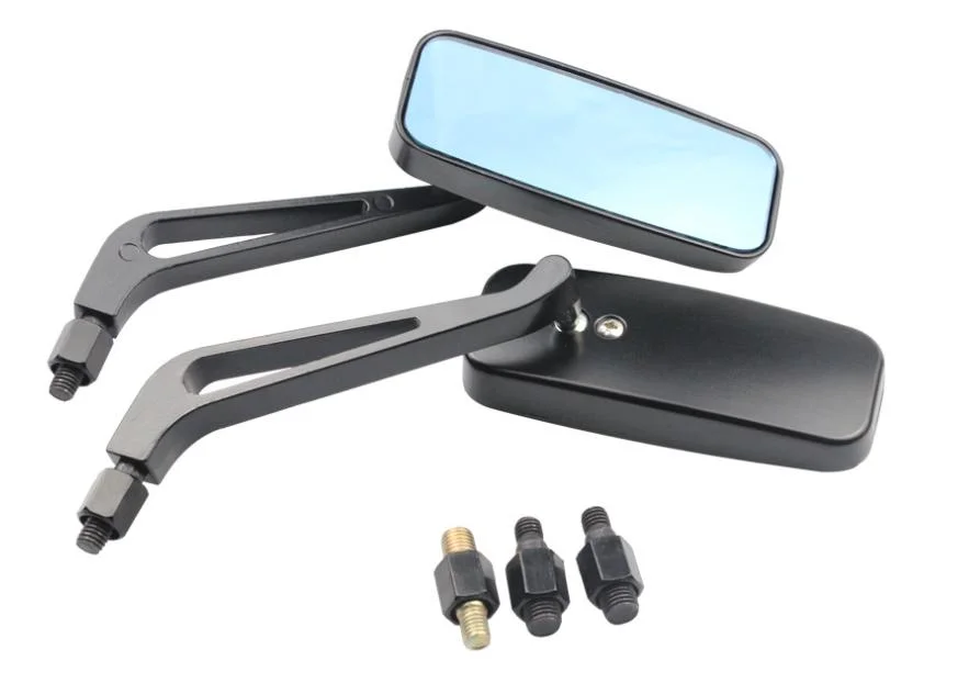 8mm/10mm Black Motorcycle Rear View Mirrors for Kawasaki Suzuki YAMAHA Cruiser Chopper