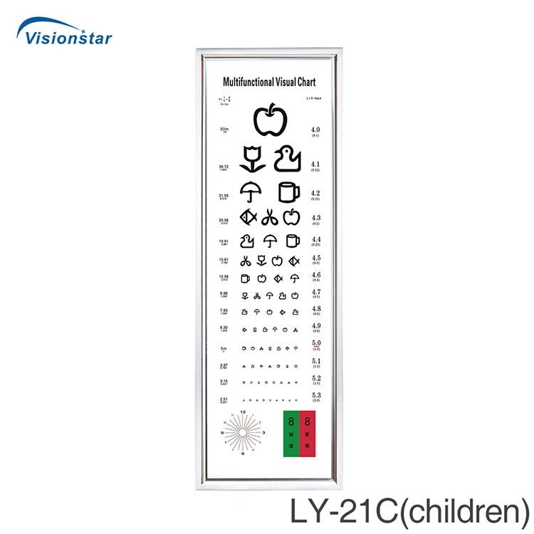 Ly-21c Optical Instrument Eye Vision Chart LED Visual Acuity Chart