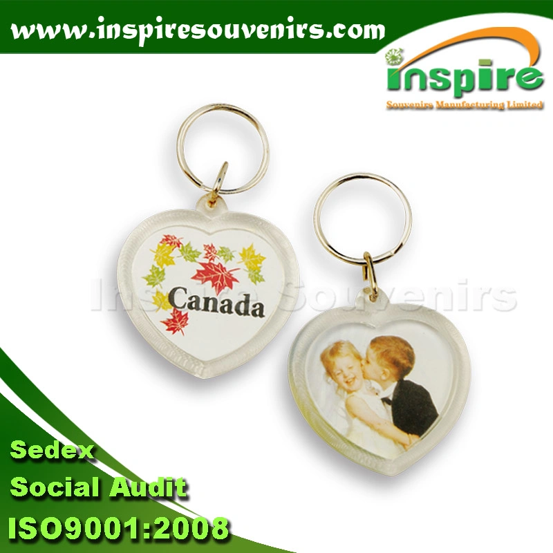 Fashion Acrylic Key Chain with Logo Printing