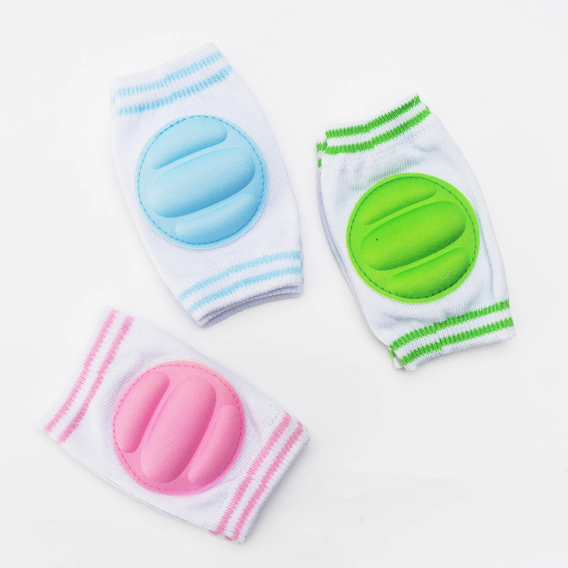 Wholesale/Supplier Unisex Cotton Anti-Slip Knitting Baby Crawling Safety Protector Baby Cotton Knee Pads for Crawling