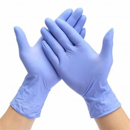 Poudre de caoutchouc naturel et de qualité industrielle libre d'un examen des gants en latex jetables