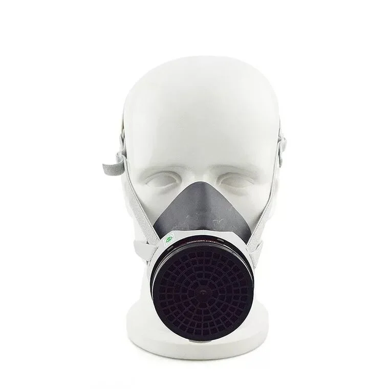 Rubber Half Face Protective Chemical Mask Dust Mask Respirator with Cartridge Filter