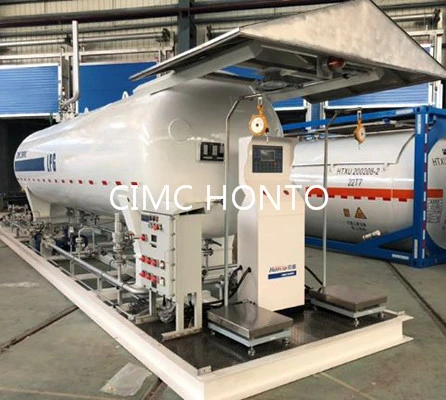 20 Tons LPG Skid Plant Filling Mobile Station