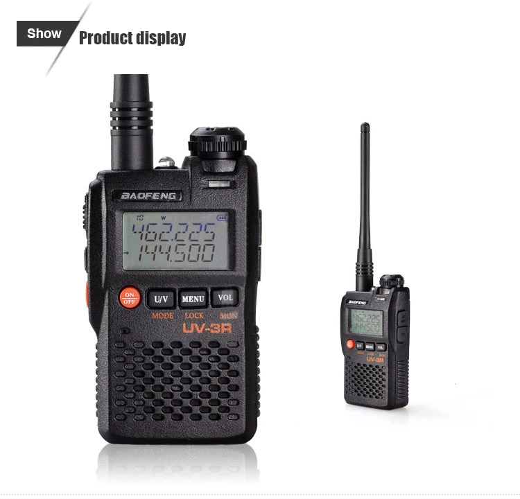 UV Baofeng-3R de doble banda Walky Talky