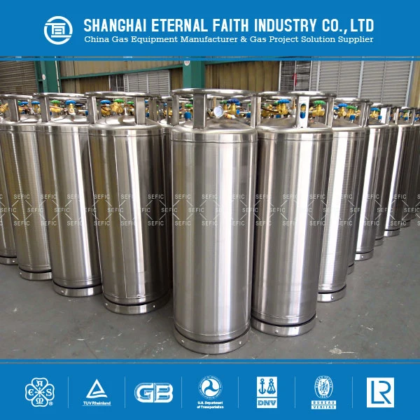 Vertical 150L-450L Liquid Nitrogen and Oxygen Dewar Cylinder Cryogenic Tank