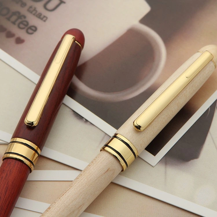 Manufacturers Supply Stationery Wooden Eco Rosewood Pen Red Wooden Ballpoint Pen for Office and School