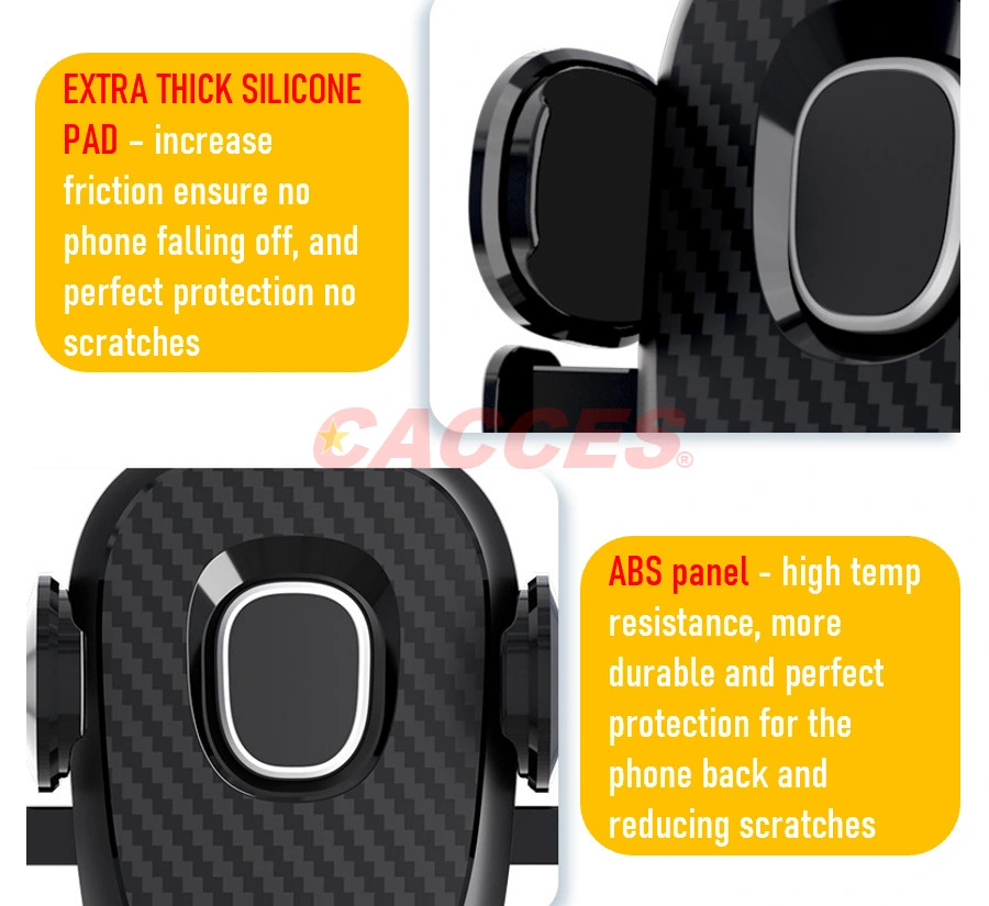 New Phone Mount for Car off-Road Level Rotatable Suction Cup 3in1 Press-Button Arm Release Holder Universal Cell Phone Holder Mount Dashboard Windshield Desktop